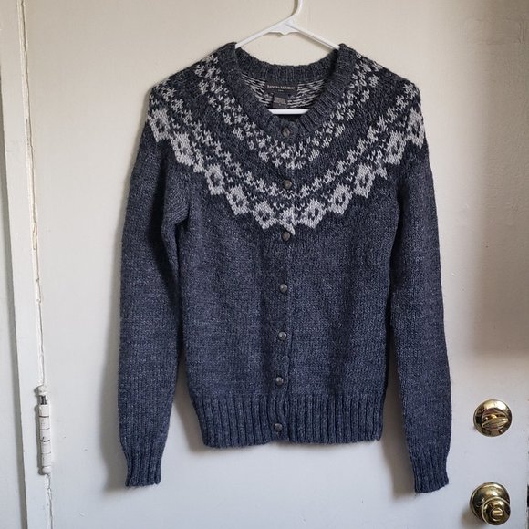 Banana Republic super cozy fair aisle alpaca cardigan sweater - Picture 2 of 9